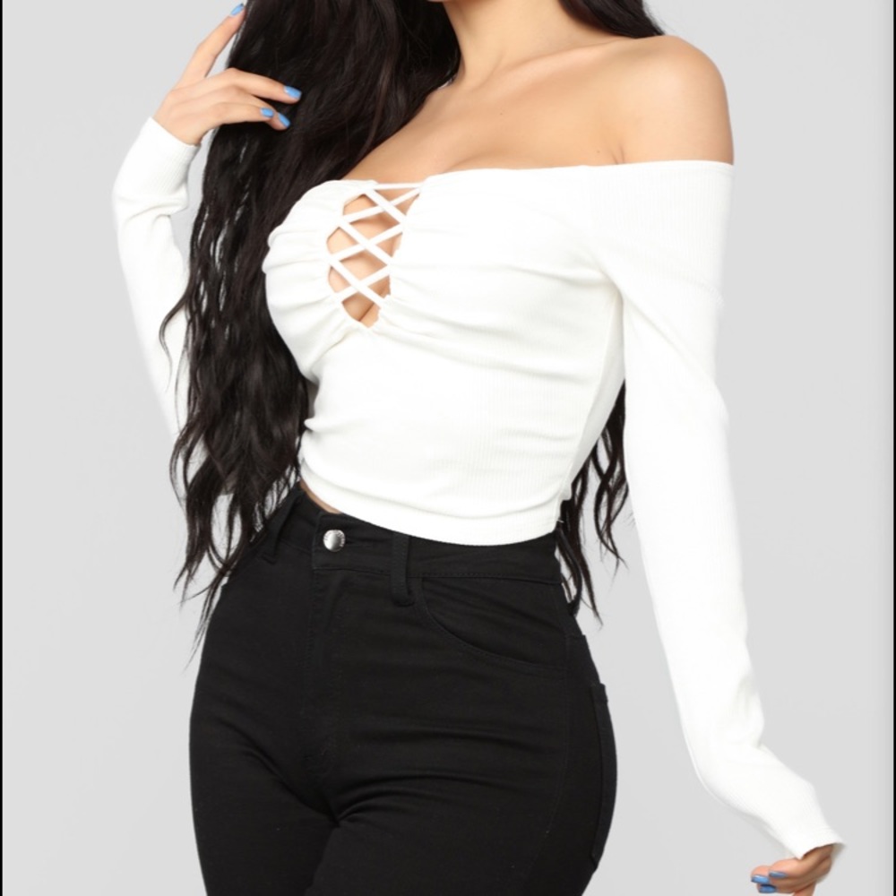 Fashion nova off shoulder top